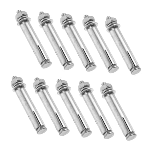 YOSADIER 10pcs Expansion Screws for Furniture and Home Repairs Metal Bolts for Secure Fixing Steel Expansion Fasteners for Heavy-Duty Applications