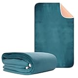 Washable Underpads Reusable Waterproof Protective Bed Pads for Couch Sofa Floor 31.5" x47" Super Absorbency Incontinence Bedwetting Nursing Pads Blue Mattress for Adults Kids Elderly Pets 1 Pack