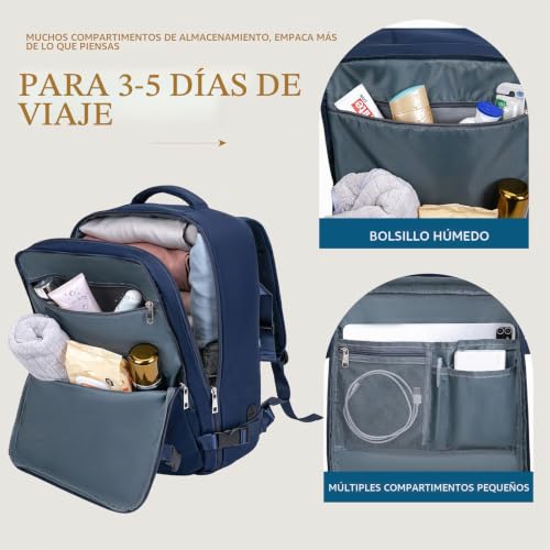 Miniatura 4 de Mochila Viaje Cabina Avion 45x36x20 Mochila Para Easyjet Mochila Cabina Mochila De Viaje Bolsas De Cabina Bolsa De Viaje Portátil