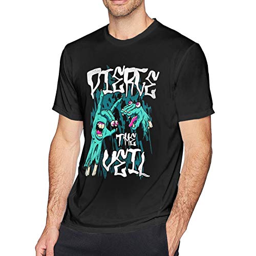 Anquyiceng Pierce The Veil Fashion Mens Tee/T-Shirt for Teenager Black XL