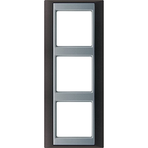 Preisvergleich Produktbild Jung Rahmen AP583ANTAL 3fach anthrazit-Aluminium