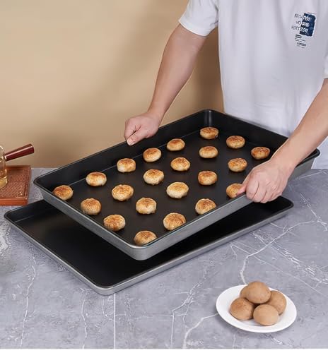 Non-Stick Baking Sheet, Black, 24 x 16 inches (2 inch) by LI-GELISI - Used condition - Image 6
