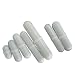 Driak 7 Pcs C Type White Color PTFE Magnetic Stir Bar Stirrer Mixer Stirring Rod
