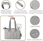 Porte-pourpres pour petits chiens Chats Lapins Jusqu'à 15lbs, Transporteurs d'écharpe légère avec bande transversale, porte-bagage souple côté chiot portable pour Vet, Hiking, Travel, Airline Approuvé