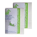 Eco Living Friendly Evolon Pillow Protector | Zippered Encasement | Sleep Safe Zipper Cover 2 Pack Q