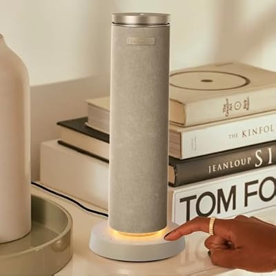 Homedics SereneScent Waterless Diffuser, Cold Air Scent Machine for Home, Diffuser for Large Rooms, App-Controlled Fragrance Diffuser with Timer and Ambient Lights, Beige