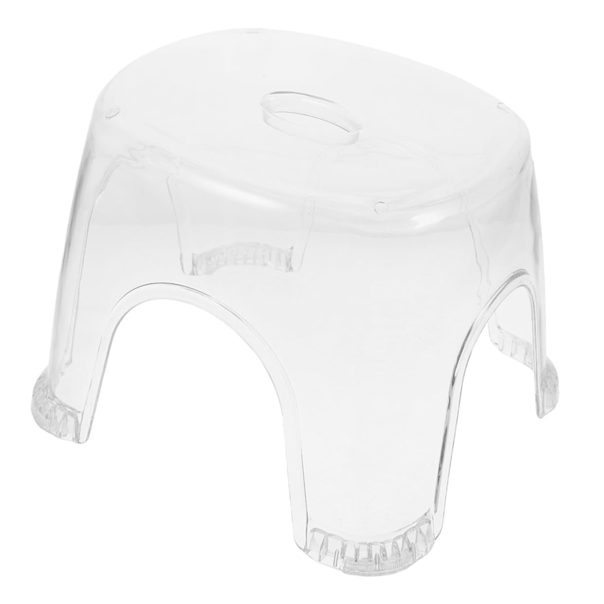Tabouret de bain transparent ergonomique et antidérapant pour douche