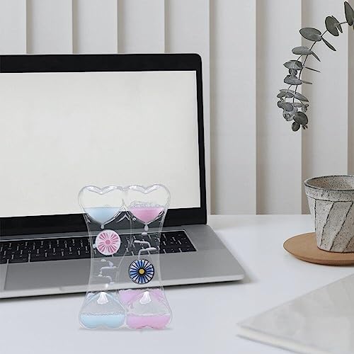 Timer de bureau sablier liquide acrylique décoration originale