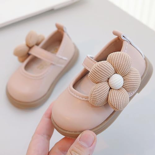 Toddler Baby Girls Dress Shoes Mary Jane Flat𝐬 for Part𝐲 School Wedding Ballet Shoes Flower Kids Toddler Sliders Shoes3