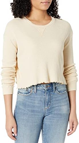 Billabong Women's Pick Me Up Shirt, Antique White, Medium