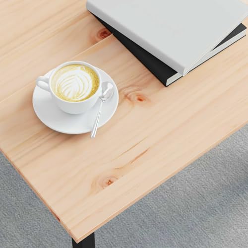 Table de salon moderne pin massif 60x60 table basse industrielle gain de place
