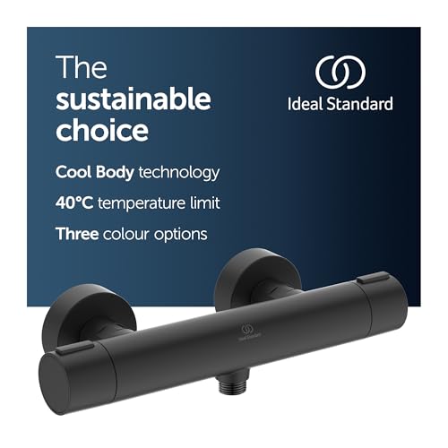 Ideal Standard Ceratherm Alu+ Exposed Shower Mixer, Made from 100% Recycled Aluminum, Water- and Energy-Saving - Image 2