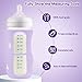 AUDRWALL Silicone Sleeves for Avent Natural Glass Baby Bottles, BPA Free, Anti Breakage Baby Bottle Holder (Purple + White + Pink, 8 Ounce)