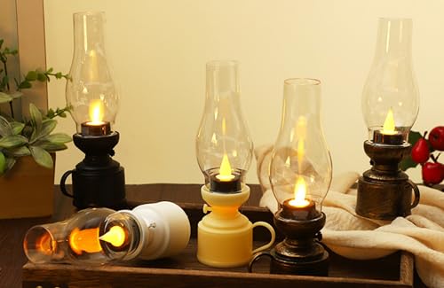 Goderat LED LIGHT ELECTRONIC KEROSENE LAMP Led Vintage Kerosene Lamp Electronic Swing Candle,Led Flameless Candle Lantern Kerosene Oil Lamp,Vintage Flameless Table Lamp,Vintage Electric Oil Lamp Table Lamp thumb #7