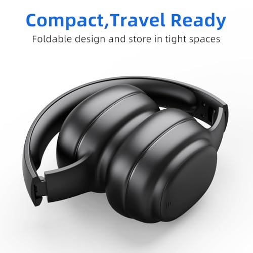 YUFFUN Rechargeable and Portable Personal FM Radio Headphones with Best Reception, Wireless Headset Radio Ear Muffs for Jogging, Mowing, Cycling, Meeting FM Receiver - Upgrade Type-C