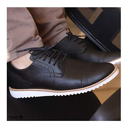 Sapato Oxford Social Masculino Extra Macio Leve Conforto Cor:Preto;Tamanho:44
