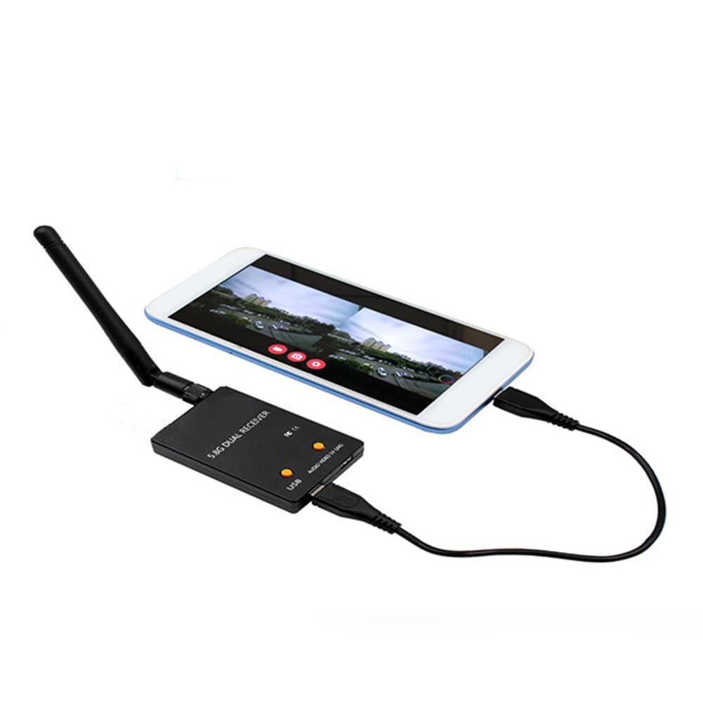 RéCepteur Audio FPV UVC OTG 5.8G 150CH Canal pour éMetteur de Tablette de TéLéPhone Android PièCes de Drone RC