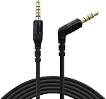 Junsi TRRS to TRRRS 3.5MM Main Headset Cable Compatible with SteelSeries Arctis Nova Pro Gaming Headset, GameDAC Gen 2-1.5m/4.92ft Audio Cord