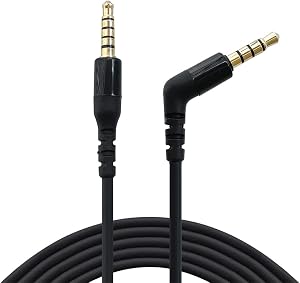 Junsi TRRS to TRRRS 3.5MM Main Headset Cable Compatible with SteelSeries Arctis Nova Pro Gaming Headset, GameDAC Gen 2-1.5m/4.92ft Audio Cord