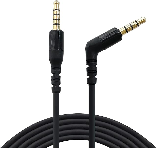 Junsi TRRS to TRRRS 3.5MM Main Headset Cable Compatible with SteelSeries Arctis Nova Pro Gaming Headset, GameDAC Gen 2-1.5m/4.92ft Audio Cord