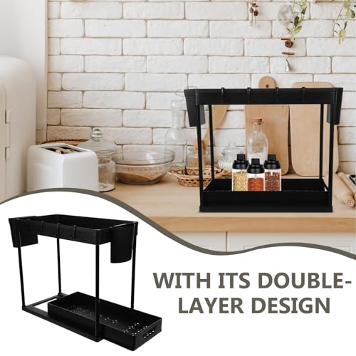Étagère réglable Toyvian pour optimiser le rangement sous évier encombré - 4