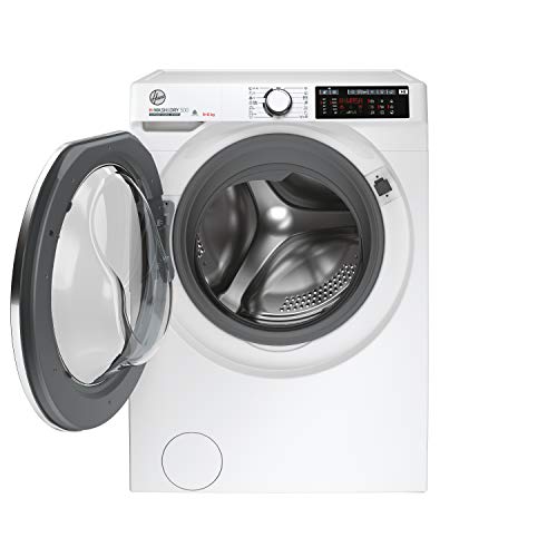 Hoover H-WASH&DRY 500 Freestanding Washer Dryer, 9 Kg Wash + 6 Kg Dry, 1400 RPM, Combined Cycle Class D, Wi-Fi & Bluetooth, Auto Care & Hygiene Cycle, White, 60x58x85 cm - HD 496AMC/1-80