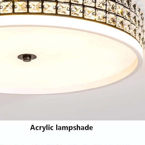 Plafonnier cristal LED moderne réglable contre la lumière agressive - 6