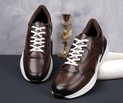 Image of LOUIS STITCH Men's Sneakers Shoes Casual Sneaker for Men Patina Finish Cushion Sole Breathable Inner (SNK-TS)