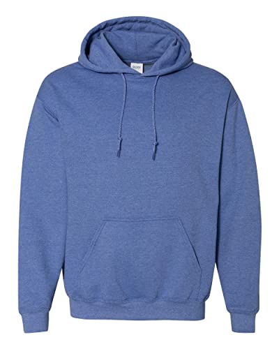 Sweat à capuche Gildan G18500 LRG Heather Royal en polaire confortable
