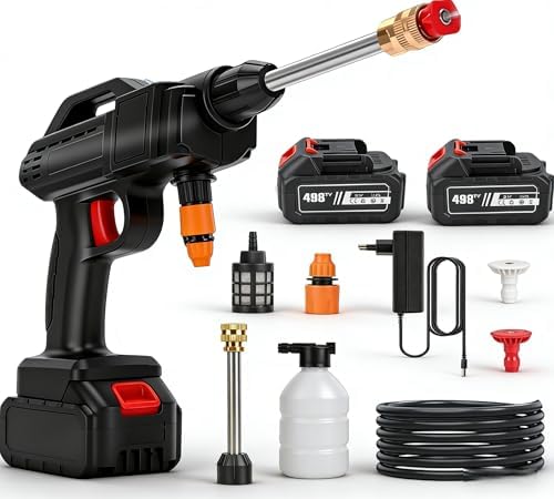 Hidrolimpiadora Bateria, 21V MAX 35Bar Press & Clean Pistola Lava...