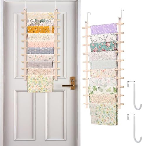 Wall-Mount Fabric Board for Sewing Room Storage