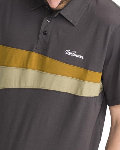 Camiseta polo para hombre Volcom, ropa deportiva casual miniatura 3
