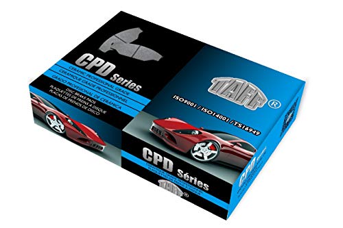 EXCEEDOE Front Ceramic Pads With Two Years Manufacturer Warranty (Note: 320mm Rotor Dia) Compatible With 2015 Ford Mustang EcoBoost Premium - Hardware Kits Not Included