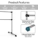 Goplus Double Ballet Barre Bar, Portable 4 FT Freestanding Dancing Bar w/ 7” - 46” Adjustable Height, Barre Exercise Equipment Bar for Home School Gym, Ballet Bar for Kids & Adults (Sliver)