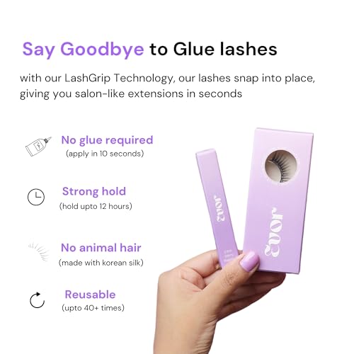 Image of EVOR Magnetic Eyelashes (Date Night & What The Fluff) Combo with Free Magnetic Eyeliner | Reusable Lightweight Lash Set for Natural Eye Makeup | Easy-to-Apply Magnetic Lash Kit for Women | 2 Pair