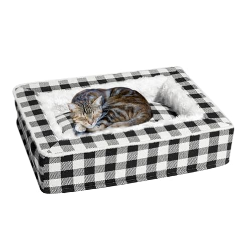 Lit pour chien de qualité premium : canapé doux et chaud lavable