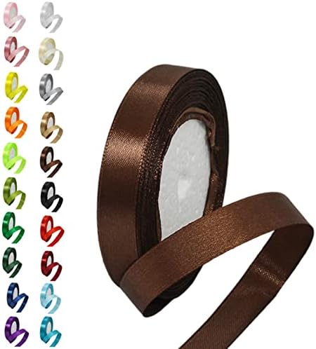15mm Red Ribbon for King Charles III Coronation Decor,22M Union Jack Red Polyester Double Sided Satin Ribbon for Gift Wrapping Balloon Ribbon,Fabric Thick Ribbon for Xmas Hair Bows Cake Wedding Decor