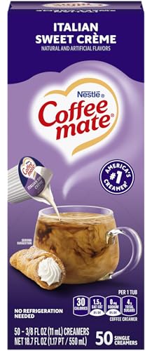 coffee-mate 84652液体コーヒークリーマー、Italian Sweet Creme、0.375オンスカップ、50 /ボックス