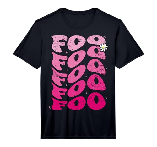 Foo First Name I Love Foo Girl Groovy 80's Vintage Performance T-Shirt