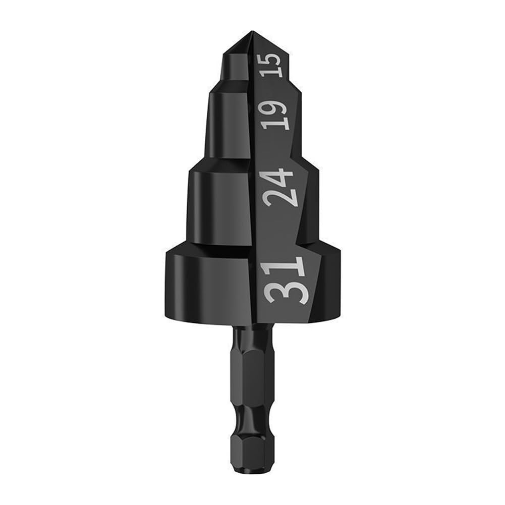 Littimoon Expansion Repair Drill Bit for PPR Water Pipe,PPR Lifting Drill Bit 15-19-24-31mm for Water Pipe PPR Lifting Hand Tool