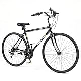 Goplus Hybrid Bike, 18-Speed 700C Urban Commuter Bicycle, Shimano Drivetrain,...