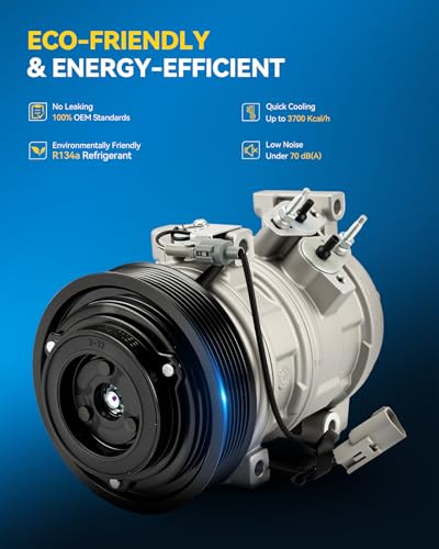 Image of PHILTOP NEW AC Compressor w /Clutch for Camry 2002-2006 2.4L | for Highlander 2001-2007 2.4L, Solara 2002-2008 2.4L, Replaces# 2697N 7512113 CWK638840 8831006170 8831006130 638840 2021611