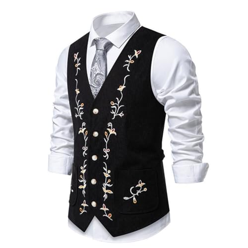 Gilet traditionnel homme sans manches col montant resout le manque d elegance en fete
