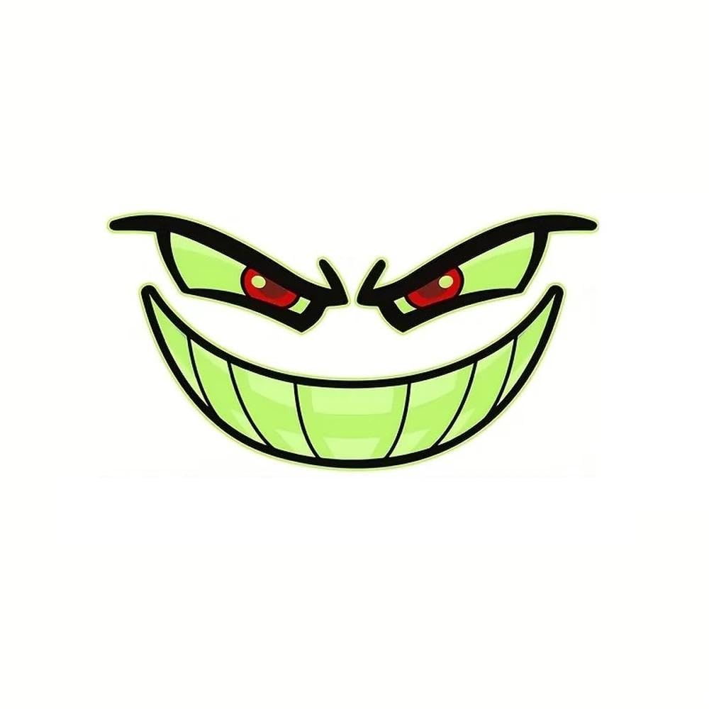 Auto Accessory Evil Eye Decal Waterproof Vinyl Sticker Helmet Anti Scratch Easy to Apply