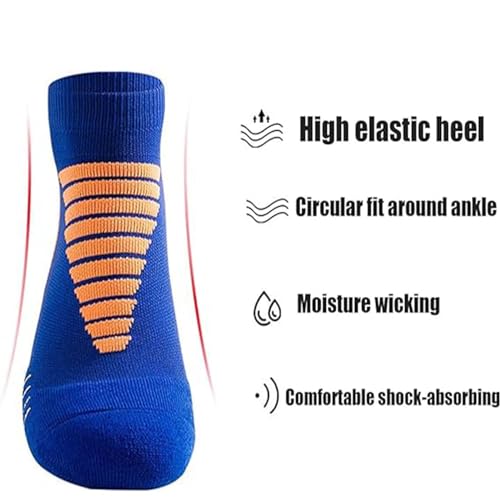 Hywell Men's Thick Padded Athletic Ankle Socks,Hywellstore Ankle Socks,Wicking Cushioned,Sport Breathable3