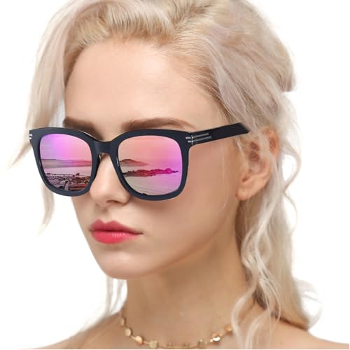 Myiaur Polarised Sunglasses for Women, Trendy Big Oversized Sun G...
