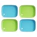 Munchkin Splash 4 Piece Toddler Plates, Blue/Green