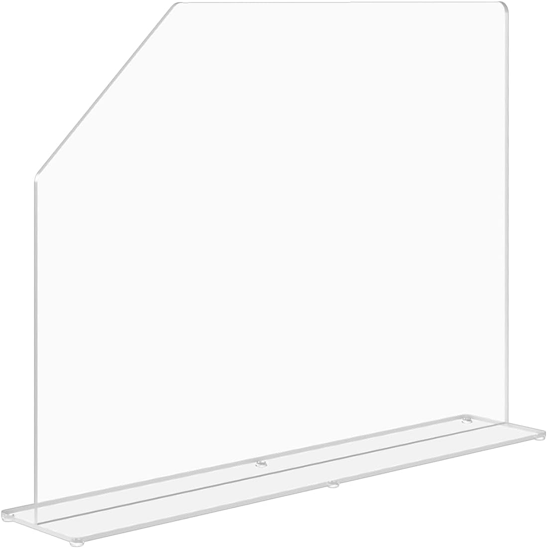 Marketing Holders 2 Pack Sink Splash Guard Clear Acrylic 23.5x4.5x18 Inch Barrier for Kitchens Medical Offices
