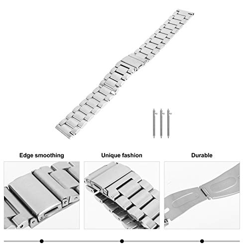 VILLCASE Compatível para Galaxy Relógio de Prata 3 Faixa De Relógio de Metal Relógio Pulseira de Tir