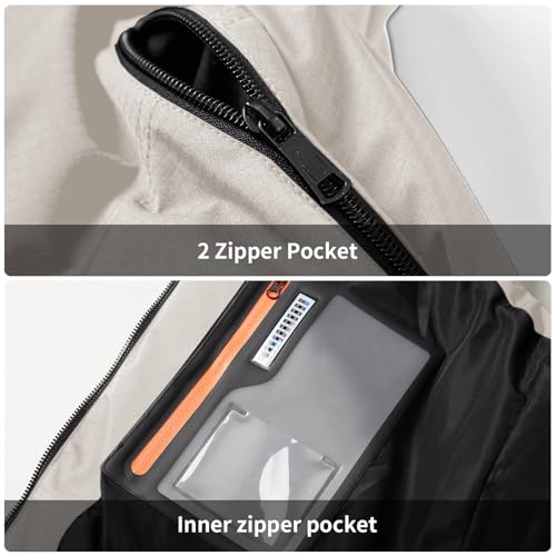 Image of PEGENO Men's Lightweight Outdoor Suede Padded Vest Sleeveless Casual Stand Collar Zipper Jacket Warm Winter Coat